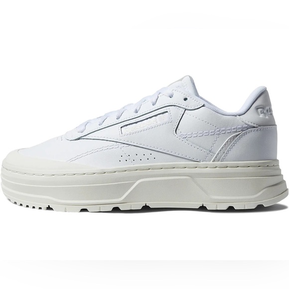 Reebok Club C Double GEO Sneaker (White + Chalk) Size: W7 - Picture 3 of 3